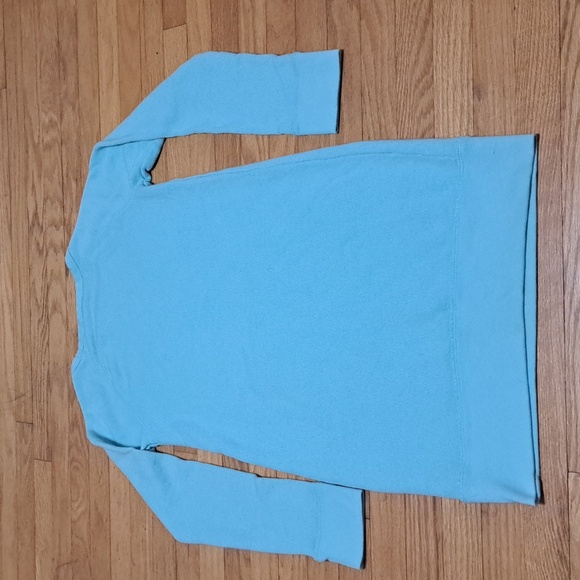 GAP Kids Turquoise Sweater Dress with Kangaroo Pocket - Girls Sz M (8) - Picture 3 of 4